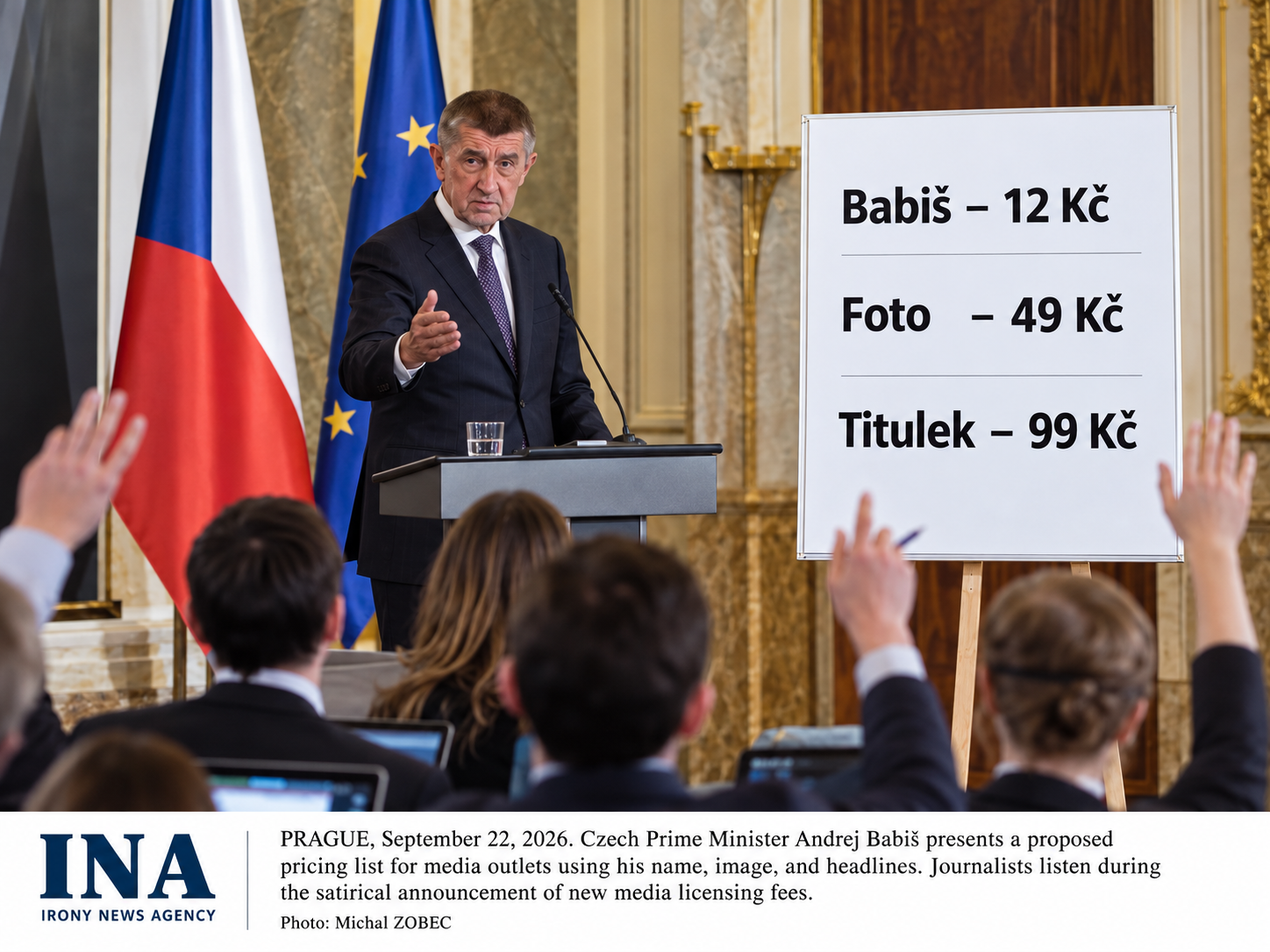 Babiš požaduje poplatky za každou zmínku svého jména v médiích